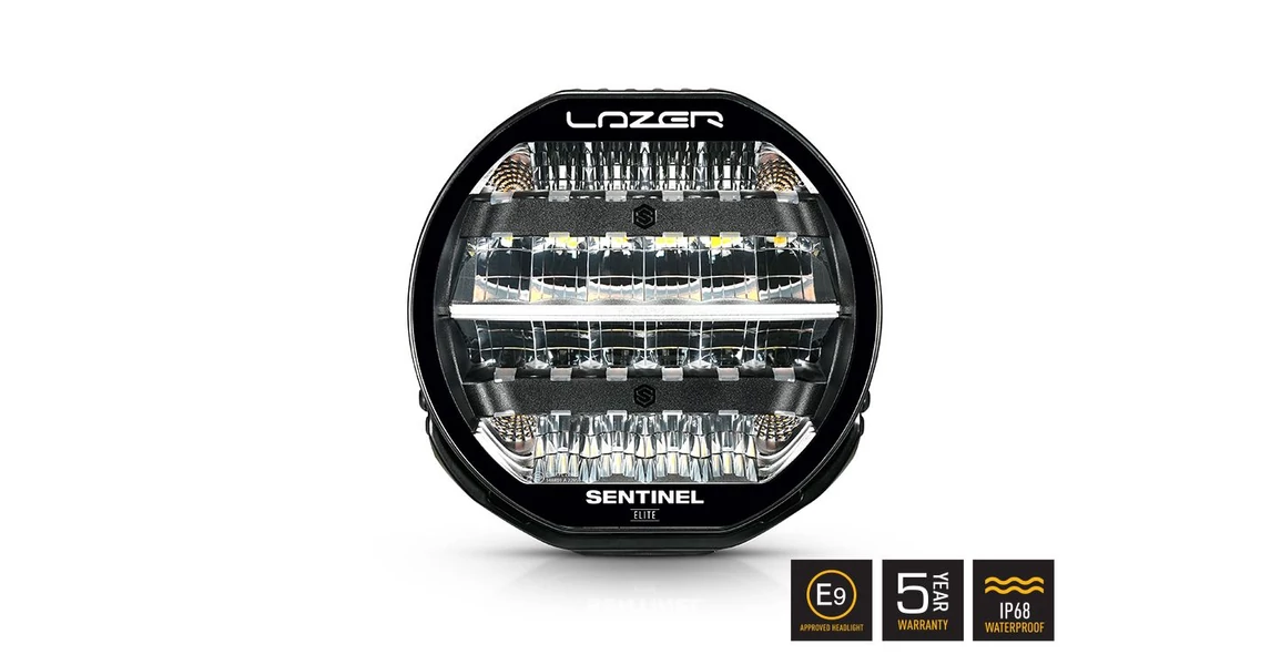 Lazer Lamps Sentinel 9 Elite LED light, black - spot plus wide