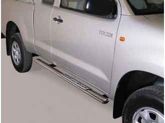 Misutonida Side Bar - 1 pair, with design steps, oval - Hilux E/C 2005-2015 Misutonida Side Bar - 1 pair, with design steps, oval - Hilux E/C 2005-2015