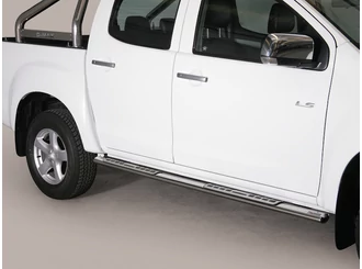 Misutonida Side Bar - 1 pair, with design steps, oval - D-Max D/C 2007-2012