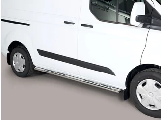 Misutonida Schwellerrohre - 1 Paar, mit Design Trittauflage, oval - Transit Custom L1 2018- Misutonida Schwellerrohre - 1 Paar, mit Design Trittauflage, oval - Transit Custom L1 2018-