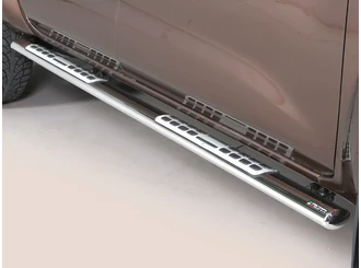 Misutonida Schwellerrohre - 1 Paar, mit Design Trittauflage, oval - Navara D/C 2016-