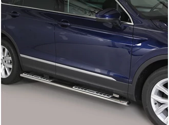 Misutonida Schwellerrohre - 1 Paar, mit Design Trittauflage, oval - Tiguan 2016- Misutonida Schwellerrohre - 1 Paar, mit Design Trittauflage, oval - Tiguan 2016-