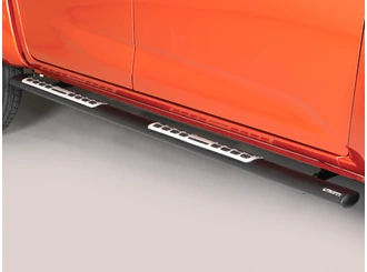 Misutonida Schwellerrohre - 1 Paar, mit Design Trittauflage, oval - schwarz - D-Max D/C 2020-