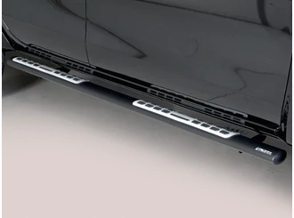 Misutonida Side Bar - 1 pair, with design steps, oval - black - Ssangyong 2018-