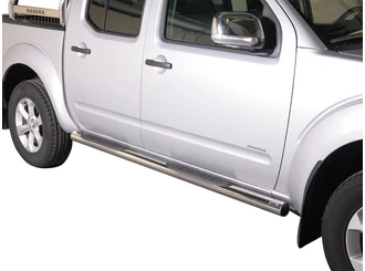 Misutonida Schwellerrohre - 1 Paar, mit Kunststoff Trittauflage, 76 mm - Navara D/C 2005-2010 Misutonida Schwellerrohre - 1 Paar, mit Kunststoff Trittauflage, 76 mm - Navara D/C 2005-2010