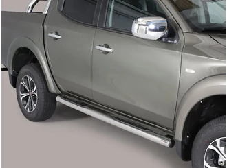 Misutonida Schwellerrohre - 1 Paar, mit Kunststoff Trittauflage, 76 mm - Fullback D/C 2016-