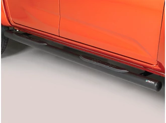 Misutonida Schwellerrohre - 1 Paar, mit Kunststoff Trittauflage, 76 mm - schwarz - D-Max D/C 2020-