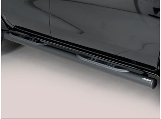 Misutonida Side Bar - 1 pair, with plastic steps, 76 mm - black - Ssangyong 2018-