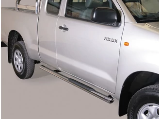 Misutonida Side Bar - 1 pair, with plastic steps, oval - Hilux E/C 2005-2015 Misutonida Side Bar - 1 pair, with plastic steps, oval - Hilux E/C 2005-2015