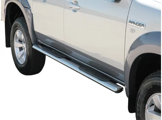 Misutonida Schwellerrohre - 1 Paar, mit Kunststoff Trittauflage, oval - Ranger D/C 2007-2009