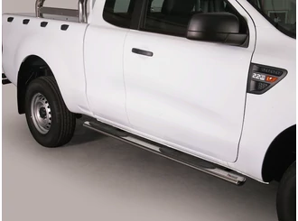 Misutonida Schwellerrohre - 1 Paar, mit Kunststoff Trittauflage, oval - Ranger E/C 2012-2022