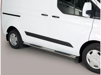 Misutonida Schwellerrohre - 1 Paar, mit Kunststoff Trittauflage, oval - Transit Custom L1 2018- Misutonida Schwellerrohre - 1 Paar, mit Kunststoff Trittauflage, oval - Transit Custom L1 2018-