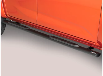 Misutonida Schwellerrohre - 1 Paar, mit Kunststoff Trittauflage, oval - schwarz - D-Max D/C 2020-