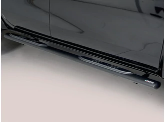 Misutonida Side Bar - 1 pair, with plastic steps, oval - black - Ssangyong 2018-