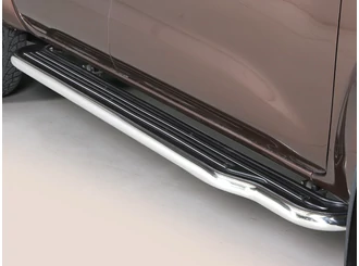 Misutonida Trittbretter - 1 Paar, mit Kunststoff Trittfläche - Navara D/C 2016-