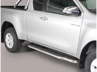 Misutonida Trittbretter - 1 Paar, mit Kunststoff Trittfläche - Hilux E/C 2016-