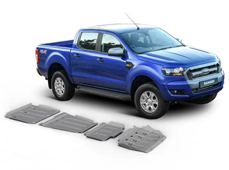 Rival Underbody guard set, 4mm aluminium - Ford Ranger 2012-2022 Rival Underbody guard set, 4mm aluminium - Ford Ranger 2012-2022