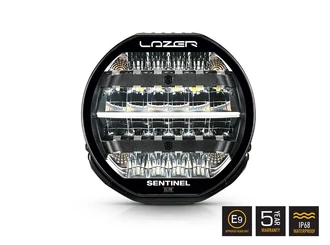 Lazer Lamps Sentinel 9" Elite LED light, black - spot plus wide angle