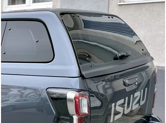 Aeroklas Hardtop Ersatzteil - Heckscheibe mit Heizdraht, dunkel Glas, komplett - Zentralverriegelung - Isuzu 2020-2024