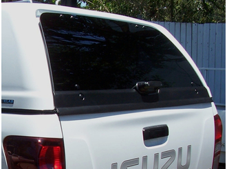 Aeroklas Hardtop spare part - Rear window with defroster, tinted glass, complete - Isuzu 2012-