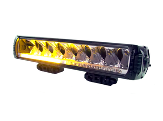 Lazer Lamps Triple-R 1000 Standard LED Fernscheinwerfer, schwarz - Hohe Reichweite - mit Gelbe Blinklicht