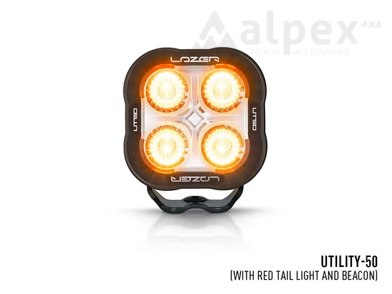 Lazer Lamps Utility-50 Heavy Duty LED work light red tail-light and Beacon function