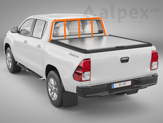 Mountain Top Style Aluminium Cover - to fit with ladder rack - Toyota D/C 2015-