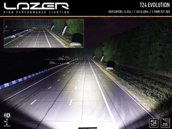 Lazer Lamps T-24 LED Lichtbalken Satz für Dachreling - Ranger 2012-2022