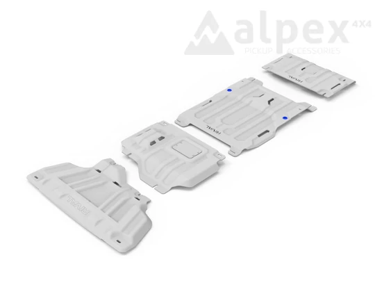 Rival Underbody guard set, 4mm aluminium - Ranger/Amarok 2023-, Ranger PHEV 2025-