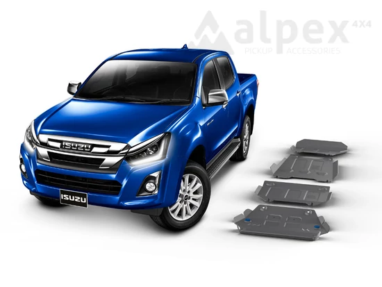 Rival Haspáncél szett, 4mm alumínium - Isuzu D-Max 2012-2020