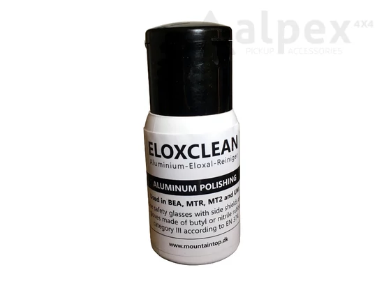 Eloxclean for black anodised aluminium surface