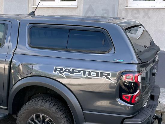 Aeroklas Stylish Hardtop - seitliche Schiebefenster - PN4JP code orange - Ford Raptor D/C 2023-