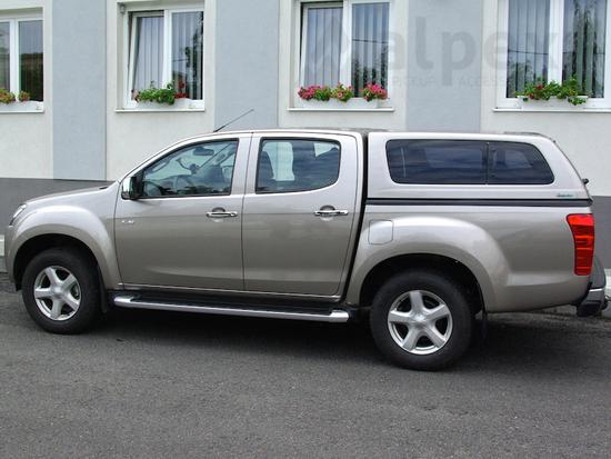 Aeroklas Stylish Hardtop - seitliche Ausstellfenster - 529 titanium silver - Isuzu D/C 2012-2020