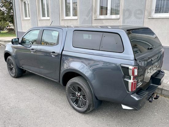 Aeroklas Stylish felépítmény - kipattintható oldalüveg - 587 biarritz kék - Isuzu D/C 2020-