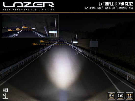 Lazer Lamps Kühlergrill LED Fernscheinwerfer Satz - Standard - Hilux  2016-2021 - Doppelkabine - Alpex 4x4 Pickup Zubehör