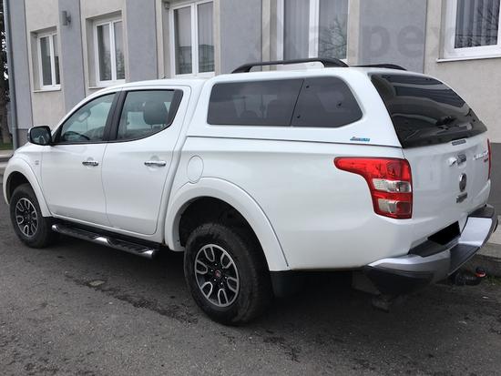 Aeroklas Stylish felépítmény - kipattintható oldalüveg - X37 fekete, gyöngyház - Mitsubishi D/C 2015-