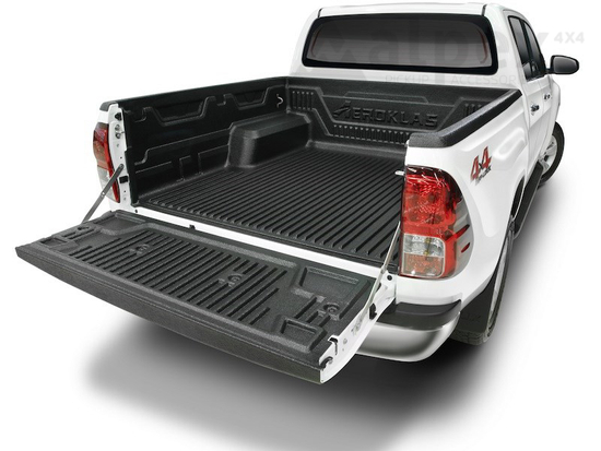 Aeroklas Bed Liner - over rail - to fit with OE cargo hooks - Toyota D/C 2016-