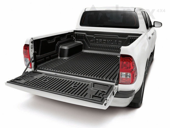 Aeroklas Bed Liner - under rail - to fit with OE cargo hooks - Toyota D/C 2016-