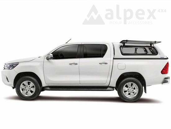 Aeroklas Stylish Hardtop - seitliche Aufklappfenster - <span style="color:#FFA500;">grundiert</span> - Toyota D/C 2016-