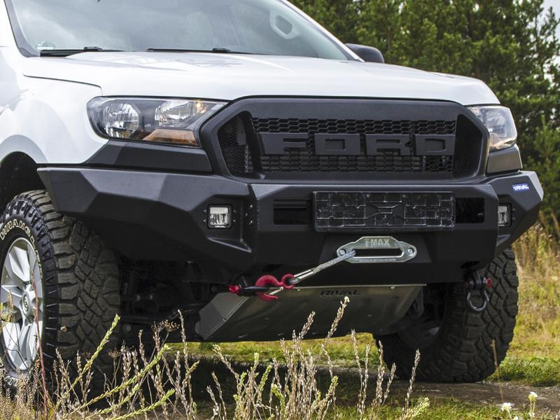 Rival Front bumper, aluminium - Ford Ranger 2011- Double Cab - Alpex ...