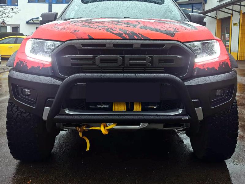Steeler Hidden winch mount Ford Ranger Raptor 2019 Ranger Raptor